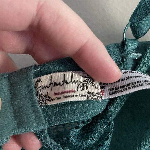 Intimately Free People Women 32C Green Get Off My Cloud Longline Underwire Bra - Picture 6 of 10